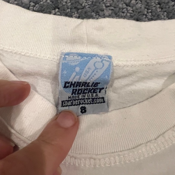 Charlie Rocket White Tank Top Beach Ride Graphic - Picture 2 of 2